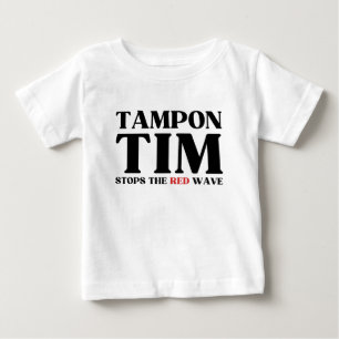 タンポンストップティムがレッドウェーブティム・ウォルズ2024 ベビーTシャツ