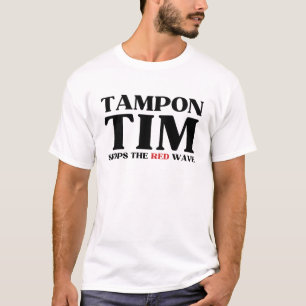 タンポンストップティムがレッドウェーブティム・ウォルズ2024 Tシャツ