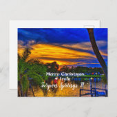 タンポン春のメリークリスマス ポストカード (正面/裏面)