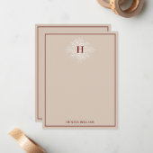 タンマルサラデリケートフローラモノグラム ノートカード (正面/裏面インサイチュ)