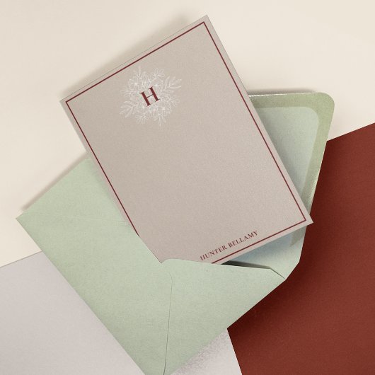 タンマルサラデリケートフローラモノグラム ノートカード