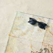 タンマーブルにロータスマダラダラ ビーチタオル (インサイチュ)