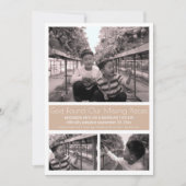 タンミニマモダンリストの養子縁組3写真 案内状 (正面)