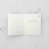 タンモダンアイボリービーチ結婚式サンキューカード サンキューカード (内部)