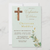 タンモダンウッドI'mクロス金ゴールド確認 招待状 (正面)