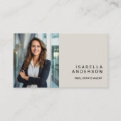 タンモダンエテ実在ートプロフェッショナル写真QR 名刺 (正面)