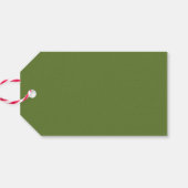 タンモダングリーンクリスマス水彩植物園 ギフトタグ (裏面横)