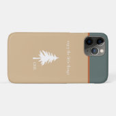 タンモダングリーン楽しむザ小さなものモノグラム Case-Mate iPhoneケース (裏面(横))