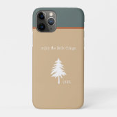 タンモダングリーン楽しむザ小さなものモノグラム Case-Mate iPhoneケース (裏)