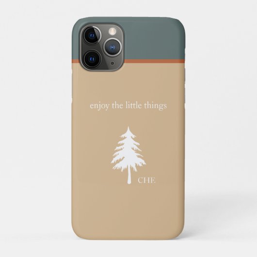 タンモダングリーン楽しむザ小さなものモノグラム Case-Mate iPhoneケース (裏)