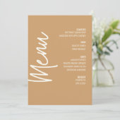 タンモダンディナーメニュー感謝祭秋 招待状 (スタンド正面)