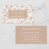 タンモダンフローラガーリーマッサージセラピスト 名刺 (正面/裏面)