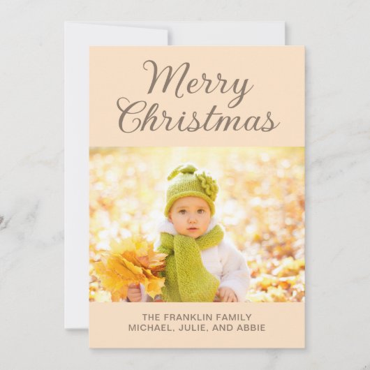 タンモダンメリーのクリスマス写真 シーズンカード (正面)