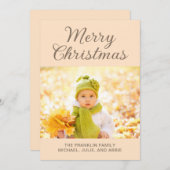 タンモダンメリーのクリスマス写真 シーズンカード (正面/裏面)