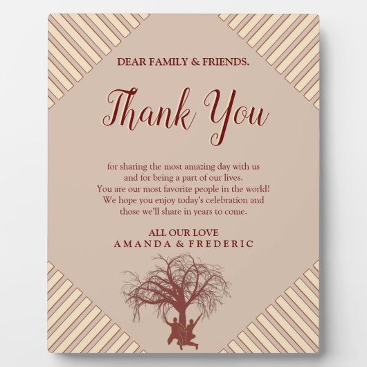 タンモダン – マルサラワイン&ヒュースのツイスト フォトプラーク (正面)