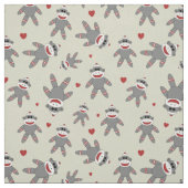 タンモンキーハート付き ファブリック (見本)