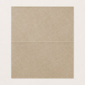 タンリネンシンプルブラックスクリプ結婚ト座席表 名刺 (内部フラット)