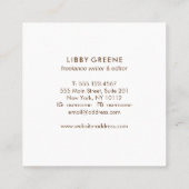 タンリネンミニマモダンリスト スクエア名刺 (裏面)