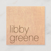 タンリネンミニマモダンリスト スクエア名刺 (正面)