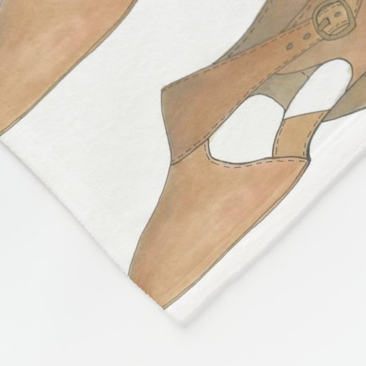 タンリリカルなシューダンスモダンダンサーの振付家 フリースブランケット (角)