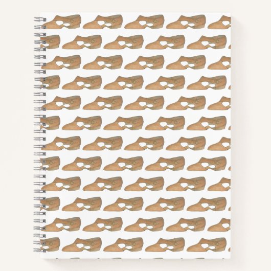 タンリリリカルダンスシューズパーソナライズされた先生ギフト ノートブック (正面)