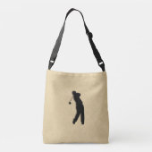 タンレザーゴルフ クロスボディバッグ (裏面)