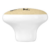 タンレザールックゴルフデザイン セラミックノブ (側面)