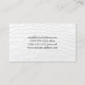 タンレザー擦り切れたの背景 名刺 (裏面)