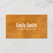 タンレザー擦り切れたの背景 名刺 (正面)