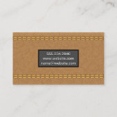 タンレザー |ステッチ 名刺 (裏面)