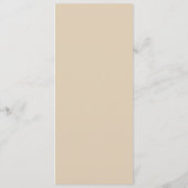 タンレトロデイジーフラワーブライダルシャワー食品 メニュー (裏面)