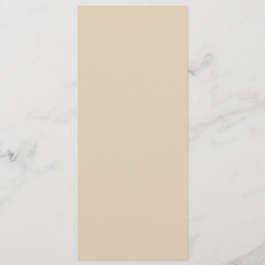 タンレトロデイジーフラワーブライダルシャワー食品 メニュー (裏面)