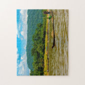 タンロンバングラデシュ川。 ジグソーパズル (縦)