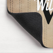 タンヴィンテージピンストライプレトロブラックモノグラム マウスパッド (コーナー)