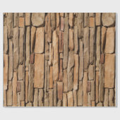 タン保持石岩壁ラッピング紙 ラッピングペーパー (フラット)