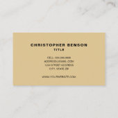 タン加熱冷却HVAC 名刺 (裏面)