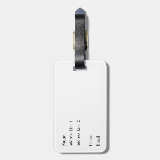 タン及び赤い格子縞の荷物のラベル ラゲッジタグ (裏面縦)