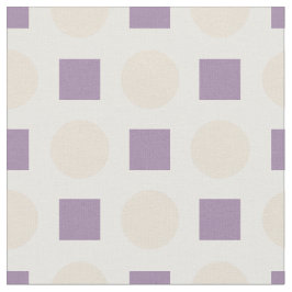 タン水玉模様とラベンダー広場 ファブリック