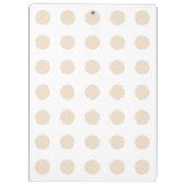 タン水玉模様 クリップボード (裏面)