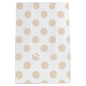 タン水玉模様 ミディアムペーパーバッグ (裏面)