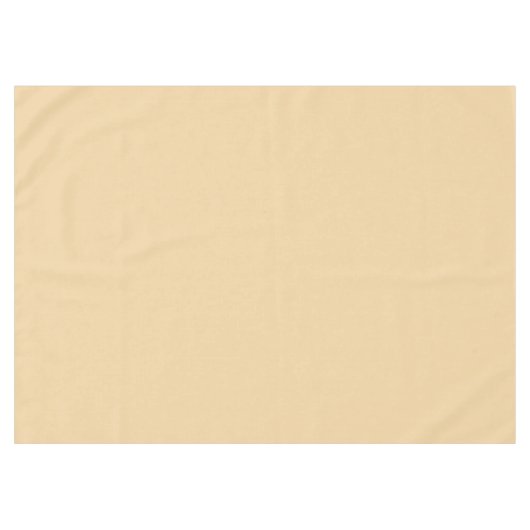 タン無地の テーブルクロス (正面(横))