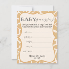 タン男の赤ちゃんキリンベビーゲス