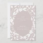 タン男女兼用カップル婚約パーティ 招待状 (裏面)