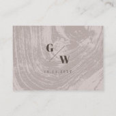 タン素朴ウッドグレインテクスチャ秋秋の結婚式 プレイスカード (裏面)