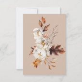 タン素朴クリーム&ブラウン秋フローラ セーブザデート (裏面)