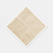 タン素朴バーラップボホ スタンダードランチョンナプキン (角)