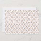 タン素朴フォト西が1歳の誕生日だった 招待状 (裏面)