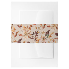 タン素朴紅葉招待状用帯 招待状ベリーバンド