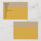 タン縁どビジネスカード 名刺 (正面/裏面)