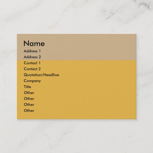 タン縁どビジネスカード 名刺 (正面)